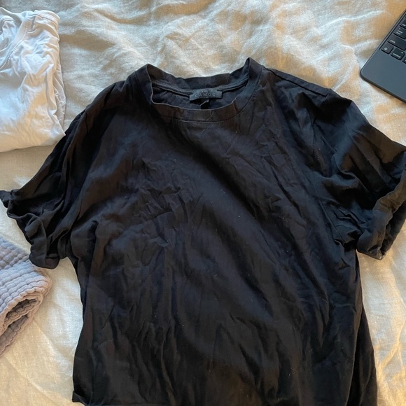 The Range NYC Black Crop Tee - Picture 2 of 3